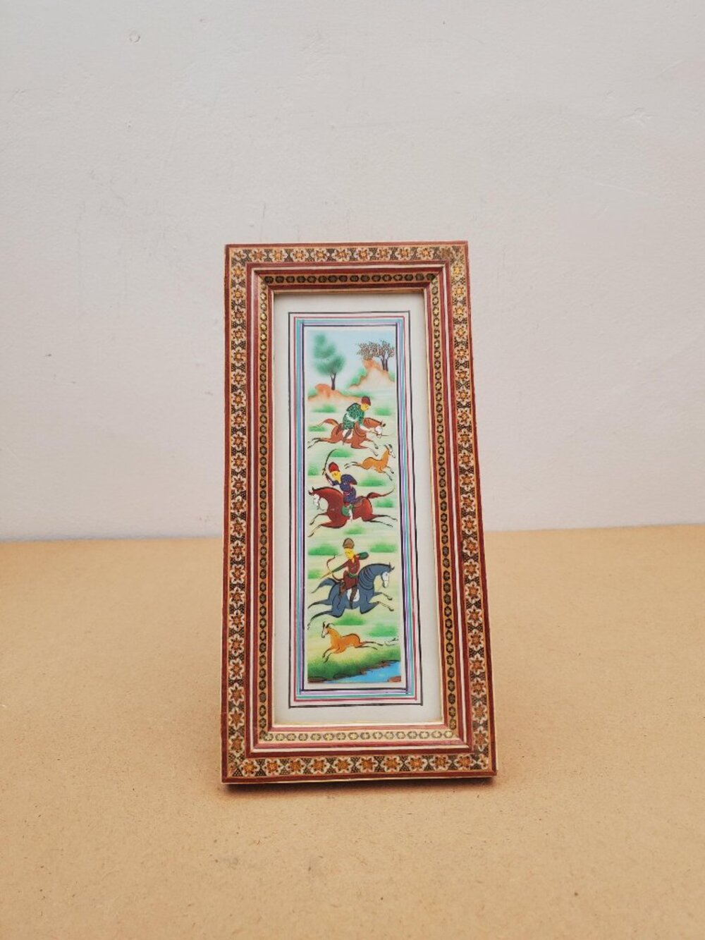 Wood inlaid frame Persian Wood Inlay Photo Frame Hand Crafted Wood Picture Frame